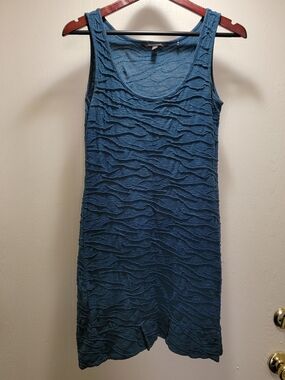 Toad&Co Samba Weave Tank Shift Dress in Teal Blue